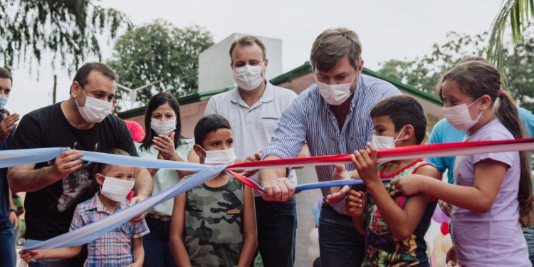Campo Viera: Herrera Ahuad inauguró plazas para el disfrute de todas las familias