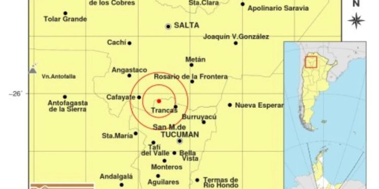 Tucumán: fuerte sismo en la madrugada y tuvo una magnitud de 5,6 grados