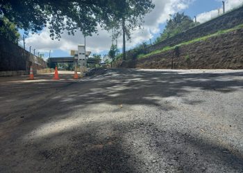 Vialidad asfaltó calles urbanas y la rampa del puerto en Alba Posse