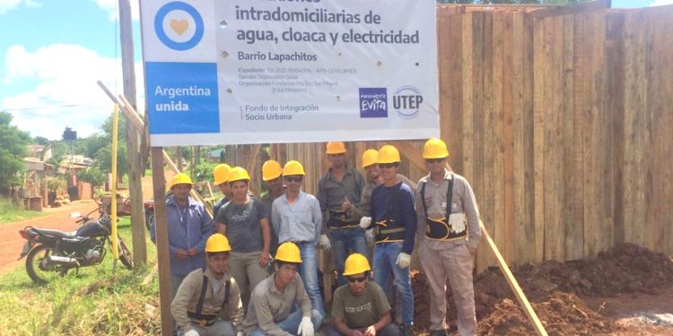 Posadas: a través de los movimientos populares la Nación ejecuta obras de urbanización en el barrio Lapachitos