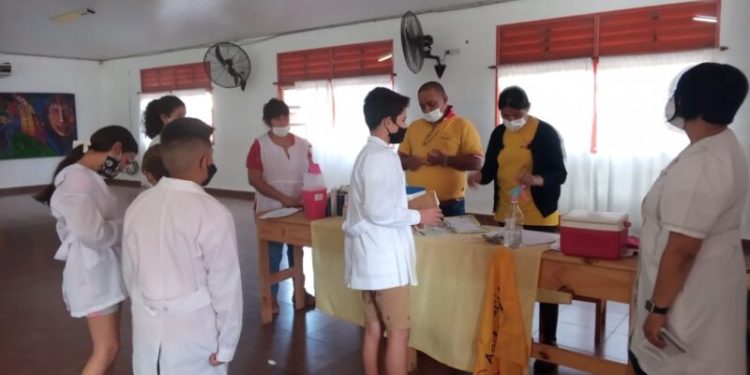 Operativos de vacunación en escuelas primarias de Zona Centro Paraná