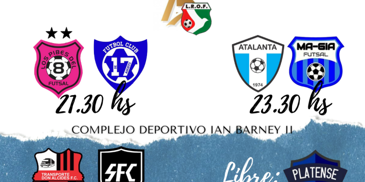 Liga Regional Obereña de Fútbol: se juega la tercera fecha del Fútsal FIFA