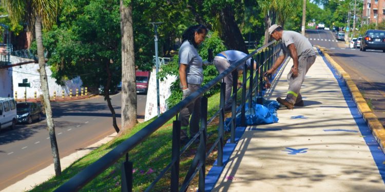 Finalizaron las obras para poner en valor la avenida Roque Sáenz Peña
