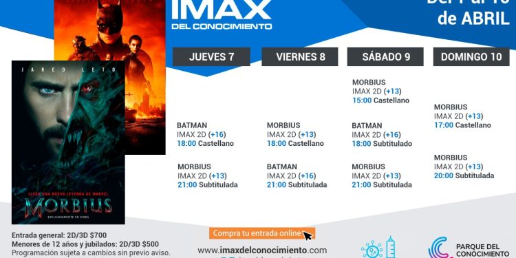 Morbius y The Batman continúan en el IMAX de Posadas