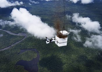 Paracaidista lanzó más de 100 millones de semillas en una zona deforestada del Amazonas