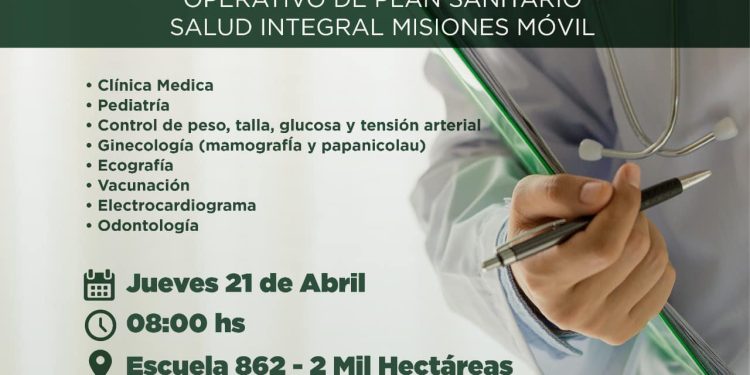 El próximo jueves se realizará un operativo integral de salud en Iguazú