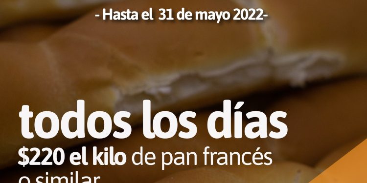 Ahora Pan: hasta el 31 de mayo se acordó un precio máximo de $220