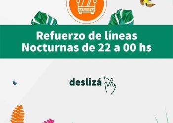 Refuerzan los distintos servicios nocturnos de transporte público de pasajeros en Posadas