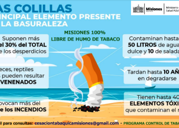 Día Mundial Sin Tabaco: el martes habrá actividades en varios municipios misioneros