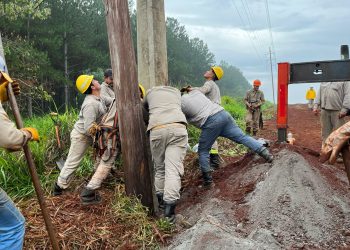 Energía de Misiones mejora la infraestructura a la línea de 33 kv San Ignacio – Garita