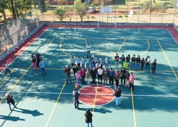 Con el aporte de Yacyretá se reacondicionó un espacio deportivo en  Gobernador Roca