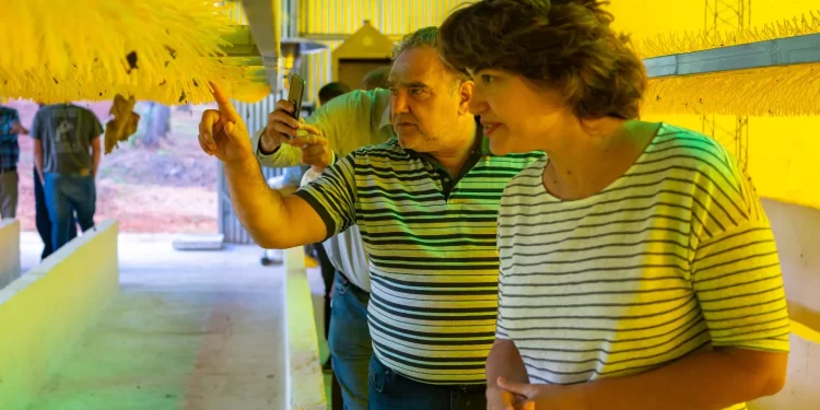 Funcionarios del Ifai analizaron  producción del emprendimiento «Sedas de Misiones»