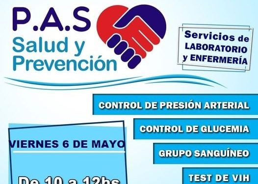 Este viernes se realizará la jornada P.A.S. Salud y Prevención en la Plaza San Martín de Posadas