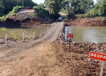 Se habilitó el paso por el puente provisorio sobre el A° Pindaytí en la ruta N° 2