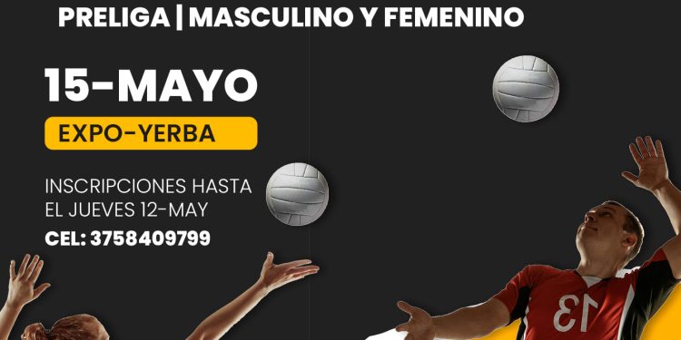 Torneo de Voley preliga Masculino y Femenino en Apóstoles