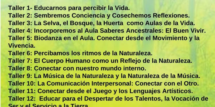 En agosto iniciará la formación para docentes universitarios en Alfabetización Ecológica