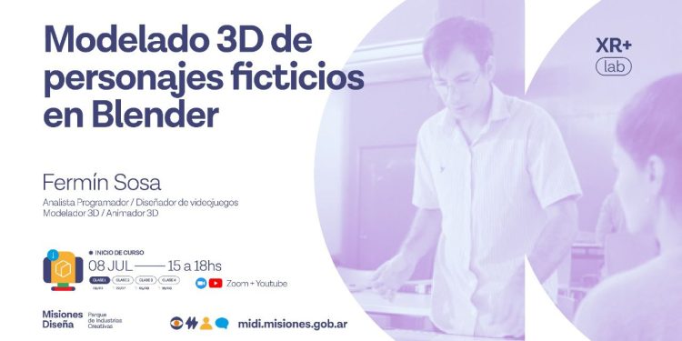 Curso MiDi: modelado 3D de personajes ficticios en Blender