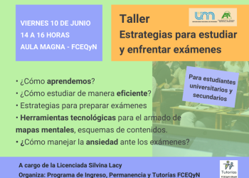 Taller: estrategias para estudiar y enfrentar exámenes