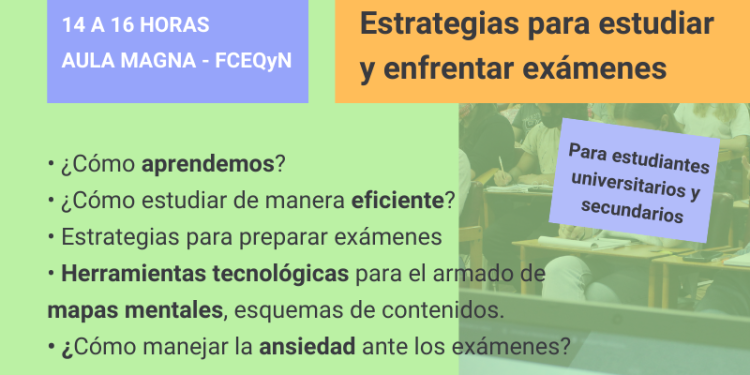 Taller: estrategias para estudiar y enfrentar exámenes