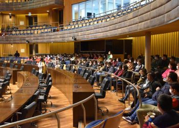 Jóvenes de Aristóbulo del Valle, San Javier y San Vicente visitaron la Legislatura