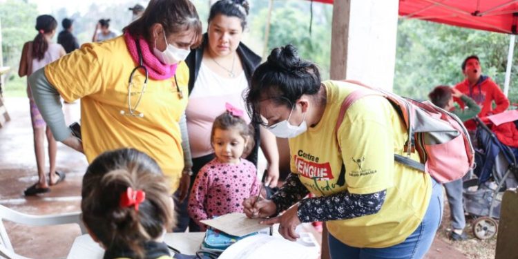 Eldorado: importante afluencia de vecinos en el operativo de salud del barrio Roulet