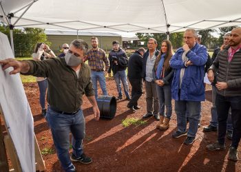 Passalacqua y el intendente Hassan recorrieron las obras del Acueducto Troncal Norte en Oberá