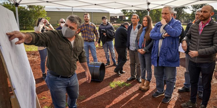 Passalacqua y el intendente Hassan recorrieron las obras del Acueducto Troncal Norte en Oberá