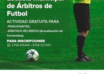 Inscriben para la segunda etapa del curso para árbitros de fútbol en Apóstoles
