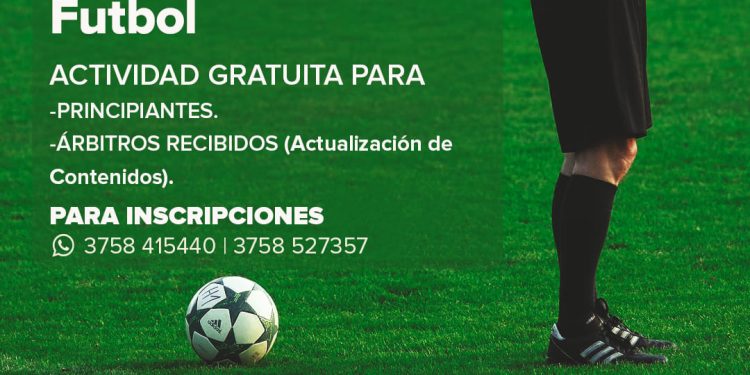 Inscriben para la segunda etapa del curso para árbitros de fútbol en Apóstoles