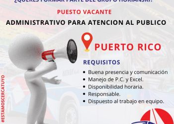 El Grupo Horianski busca personal para atención al público en Puerto Rico
