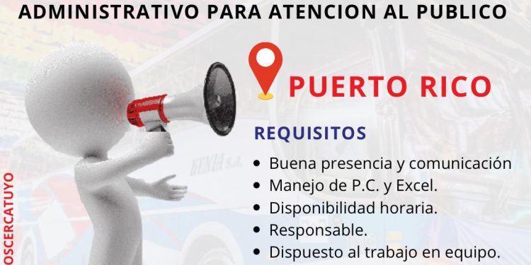 El Grupo Horianski busca personal para atención al público en Puerto Rico