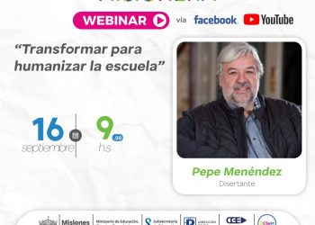 Referente internacional de transformación de procesos escolares disertará para la provincia