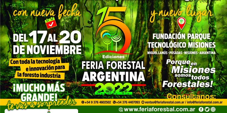 Feria Forestal Argentina 2022: nuevo lugar y fecha para la exposición más importante del país y una de las mayores de la región