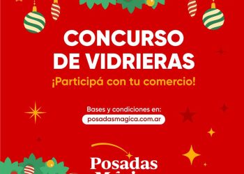 El espíritu navideño, llega a las vidrieras de Posadas con un gran concurso para los comercios