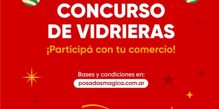 El espíritu navideño, llega a las vidrieras de Posadas con un gran concurso para los comercios