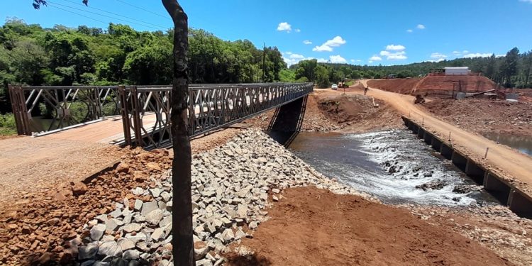 Pindaytí: Vialidad habilitó nuevo puente provisorio para vehículos de hasta 25 toneladas