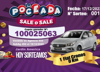 Poceada Especial: el ganador del auto es de Jardín América