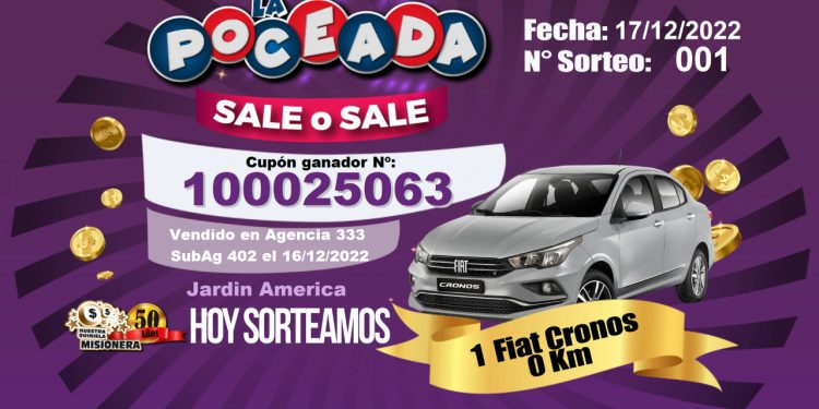 Poceada Especial: el ganador del auto es de Jardín América