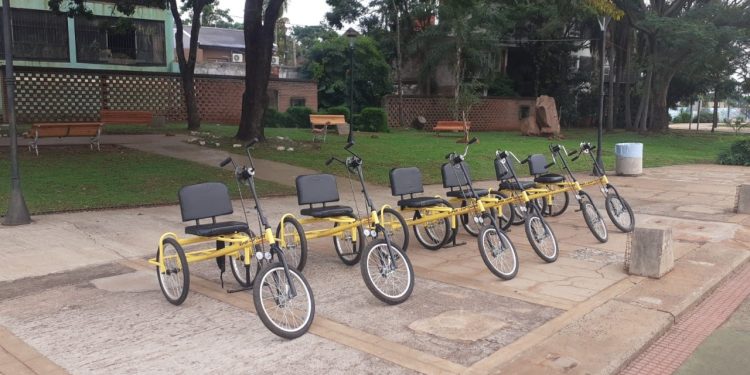Eco Bicis en Posadas: se incorporaron bicicletas adaptadas para personas con discapacidad