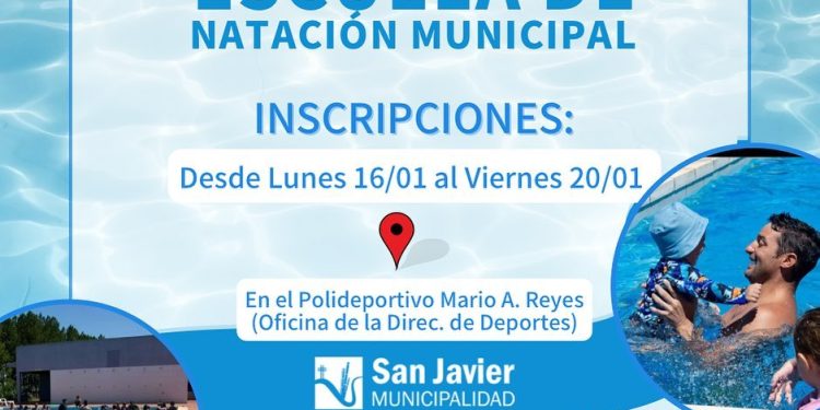 Abren las inscripciones para la Escuela de Natación Municipal en San Javier