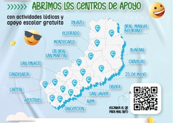 Misiones: más de 60 centros de apoyo activos durante el mes de enero