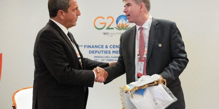 Sergio Massa se reunió con el subsecretario de Asuntos Internacionales del Departamento del Tesoro de Estados Unidos, Jay Shambaugh