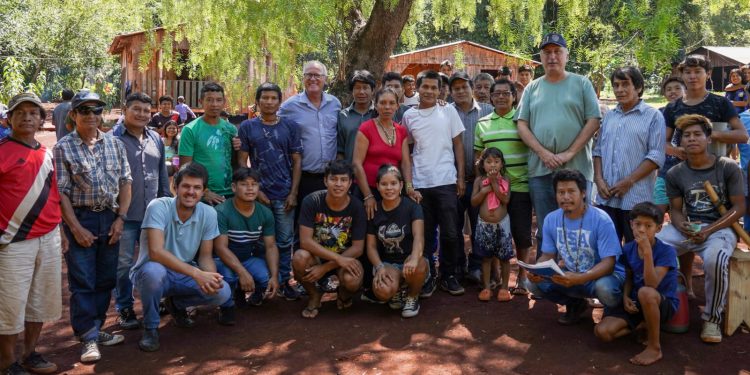 Passalacqua visitó la aldea Tacuapí en Ruiz de Montoya