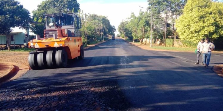 Se jerarquiza la zona urbana de San Ignacio con nuevas calles asfaltadas