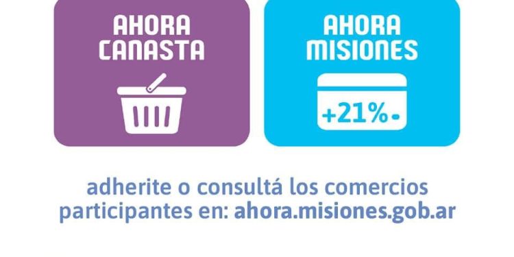 Hasta el 30 de junio continúan los Programas Ahora Misiones +21% y Ahora Canasta