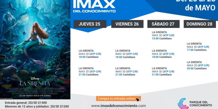 La nueva Sirenita llega al IMAX del Conocimiento