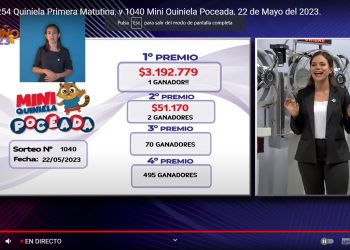 Quiniela Mini Poceada premió a un vecino de El Alcázar