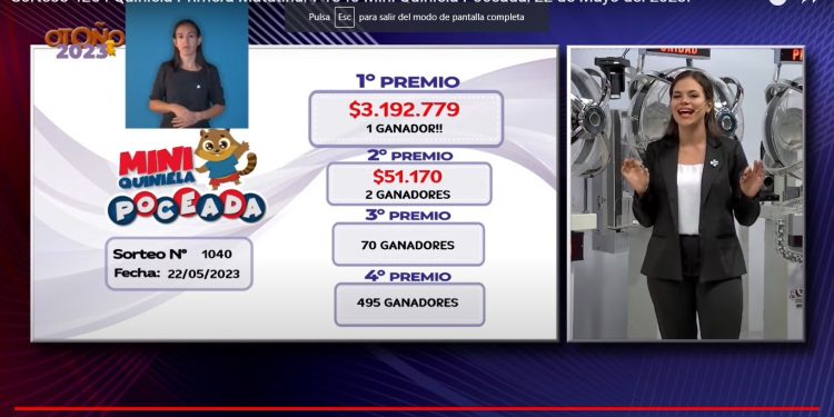 Quiniela Mini Poceada premió a un vecino de El Alcázar