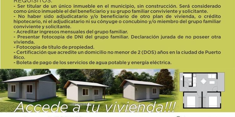 Puerto Rico: en los próximos días sortearán las primeras casas del Plan Municipal de Viviendas