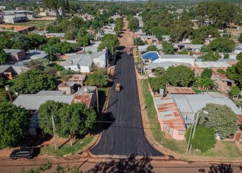 Posadas: más de 40 cuadras pavimentadas en Itaembé Miní